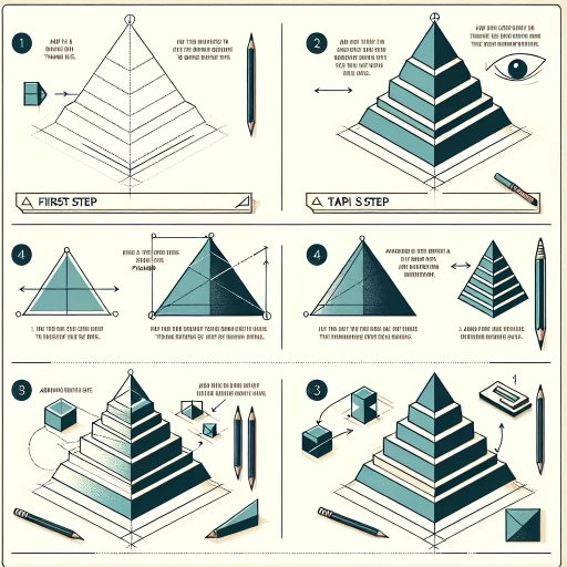 how to draw a pyramid