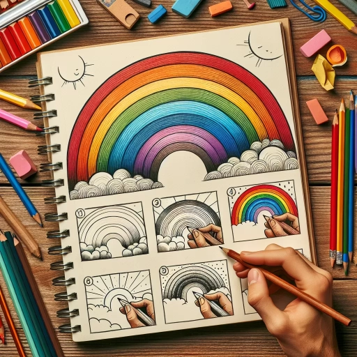how to draw a rainbow