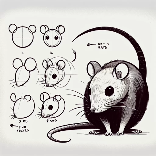 how to draw a rat