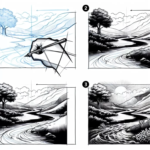 how to draw a river