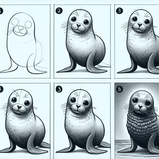 how to draw a seal