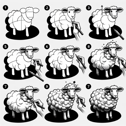 how to draw a sheep