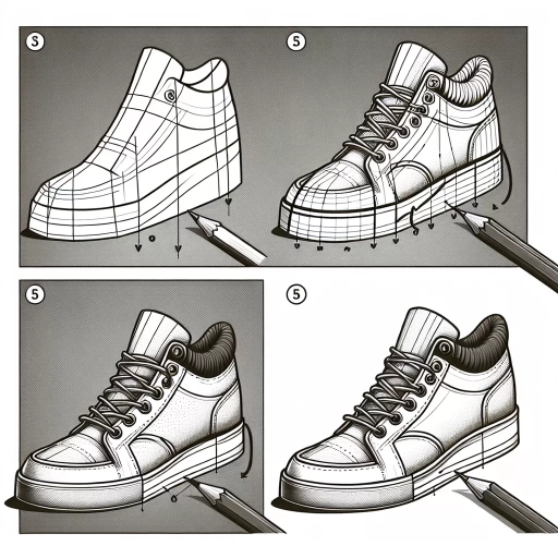 how to draw a shoe