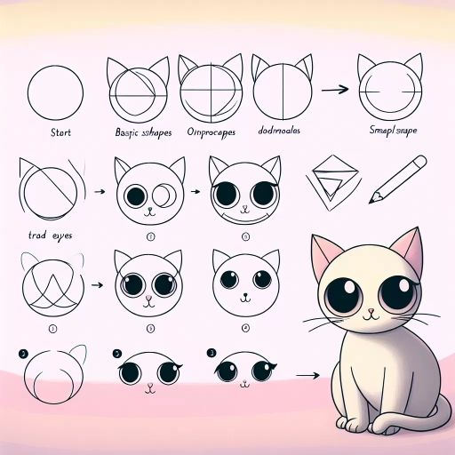 how to draw a simple cat