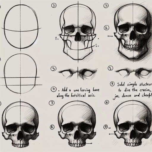 how to draw a skull easy
