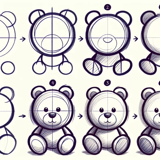 how to draw a teddy bear