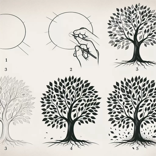 how to draw a tree easy