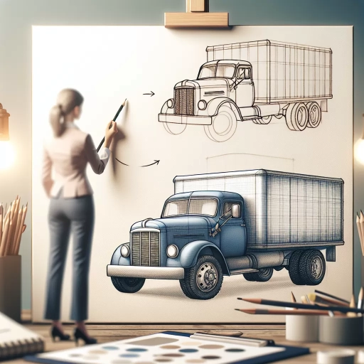 how to draw a truck