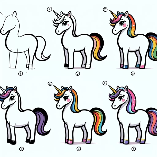 how to draw a unicorn for kids