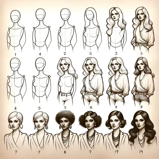 how to draw a woman