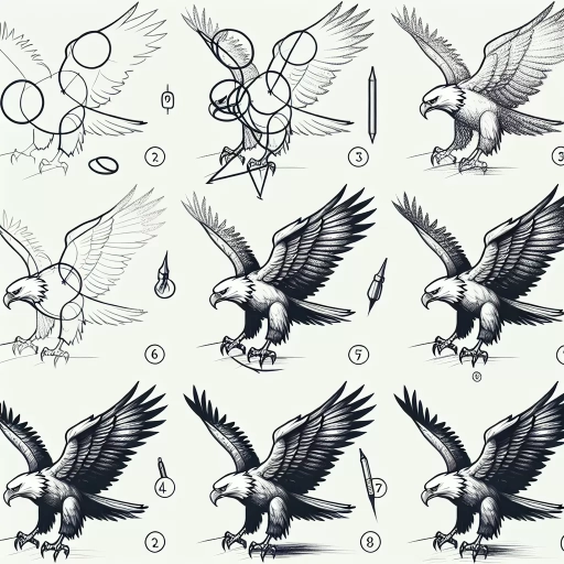 how to draw an eagle