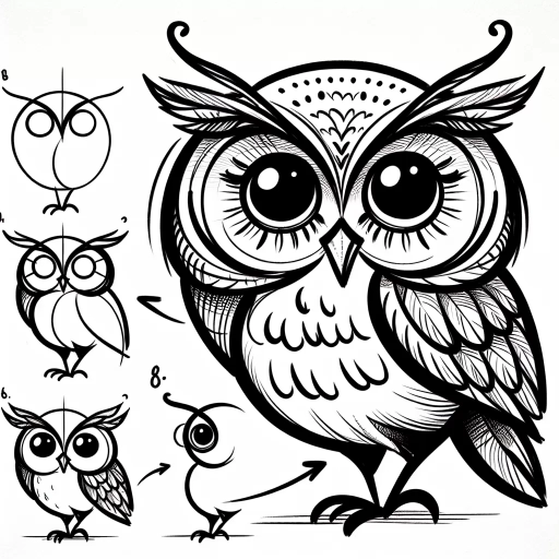 how to draw an owl easy