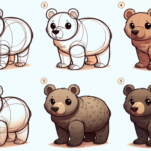 how to draw bear