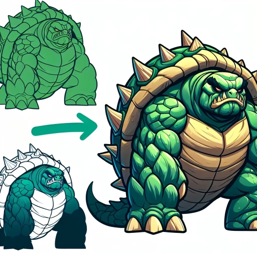 how to draw bowser
