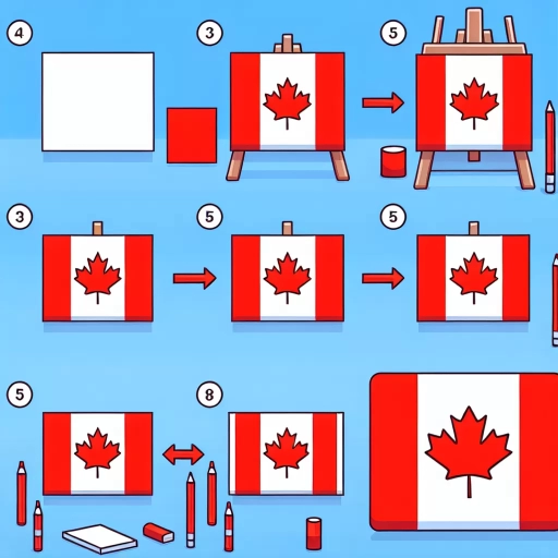 how to draw canada flag