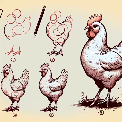 how to draw chicken