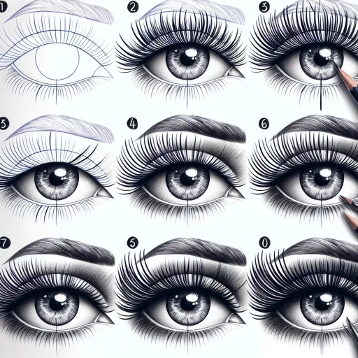 how to draw eyelashes