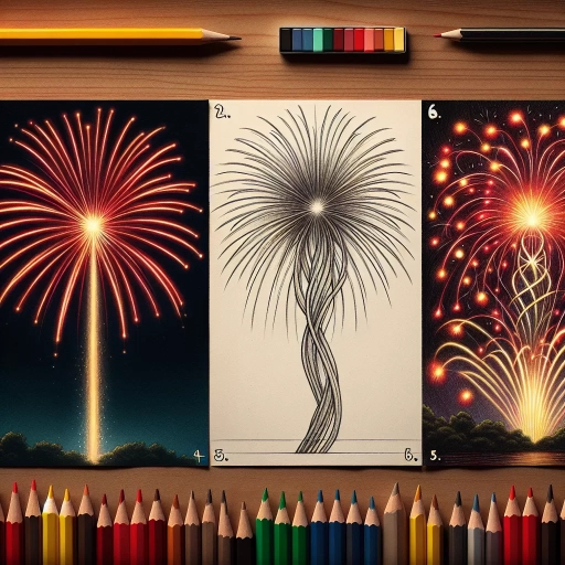 how to draw fireworks