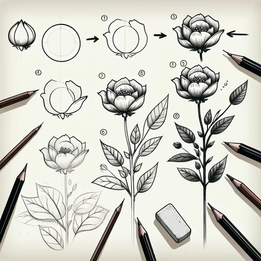how to draw flower