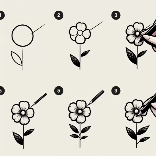 how to draw flowers easy