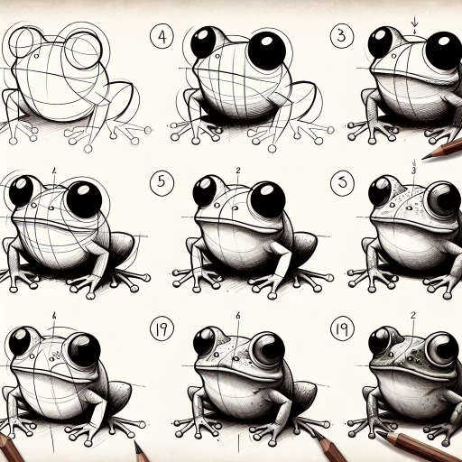 how to draw frog