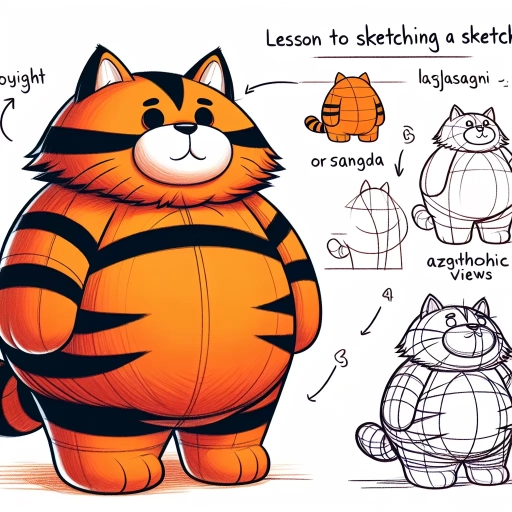 how to draw garfield
