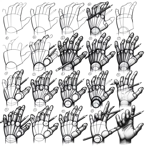 how to draw hand
