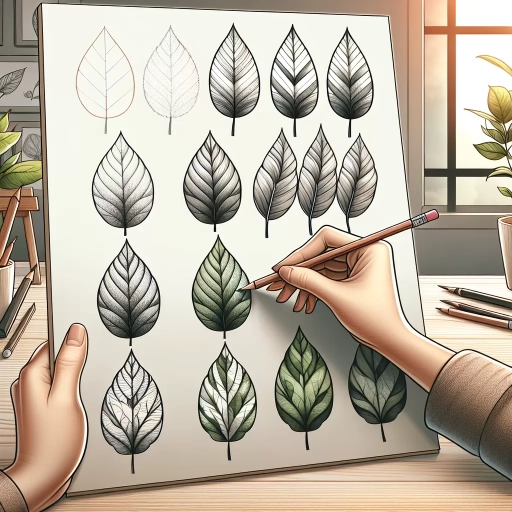 how to draw leaves