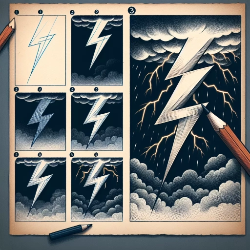 how to draw lightning