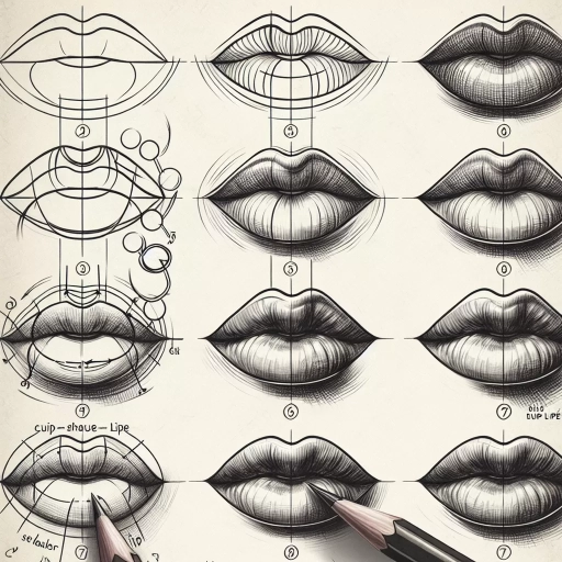 how to draw lips step by step