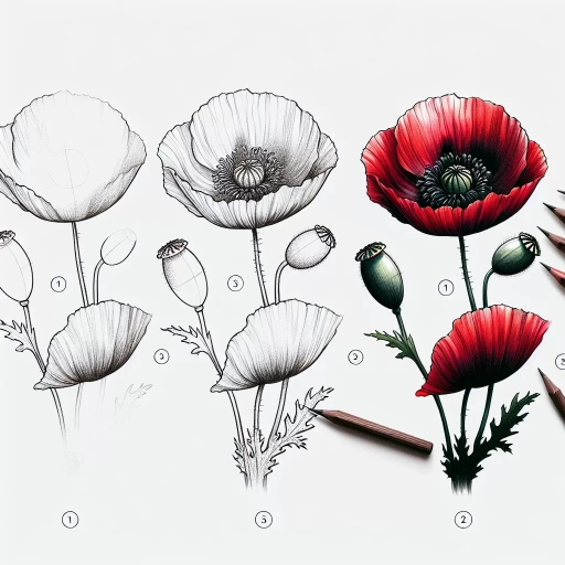 how to draw poppy