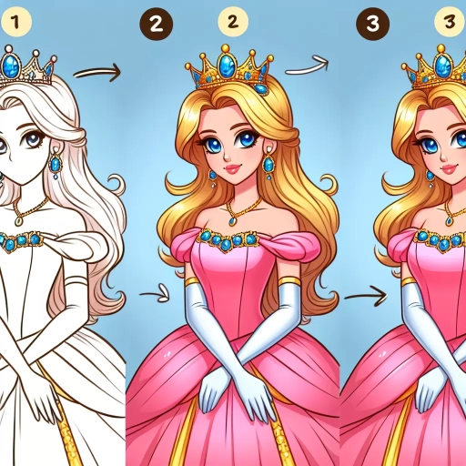how to draw princess peach