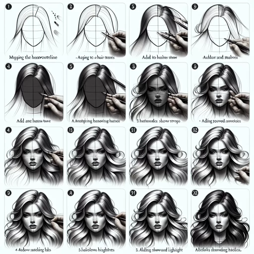 how to draw realistic hair