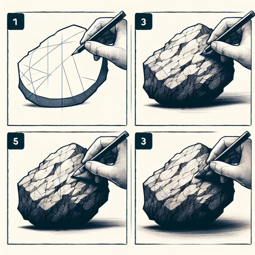 how to draw rocks
