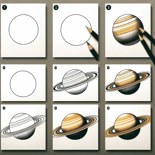 how to draw saturn