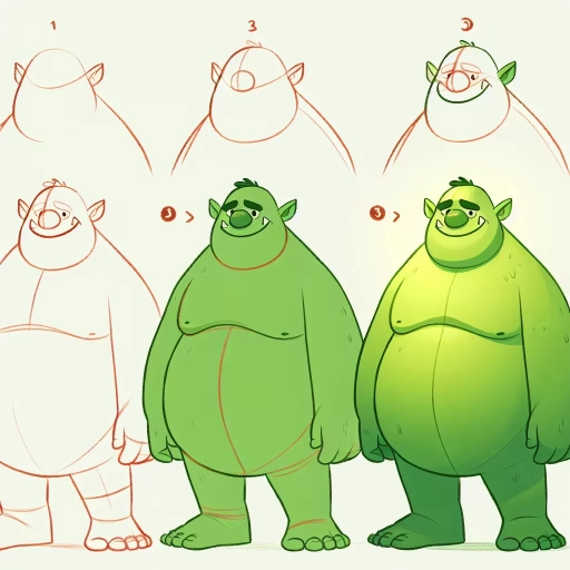 how to draw shrek