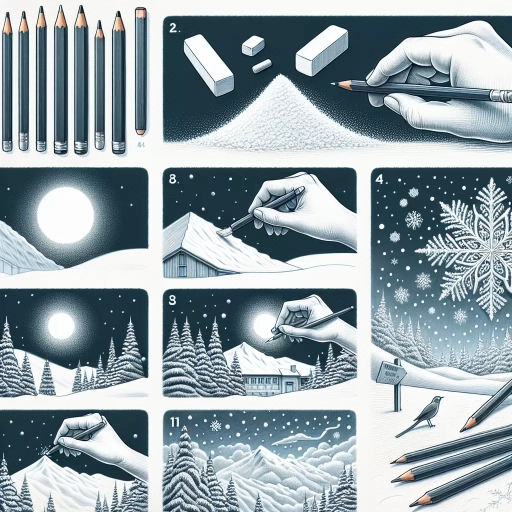 how to draw snow