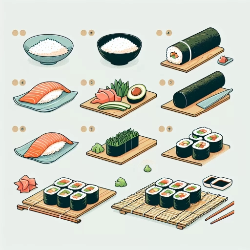 how to draw sushi