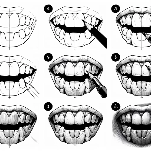 how to draw teeth