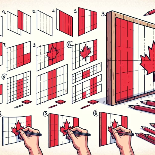 how to draw the canadian flag