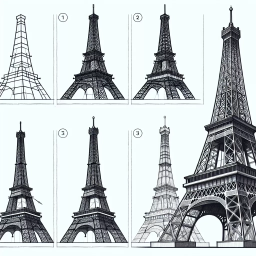 how to draw the eiffel tower