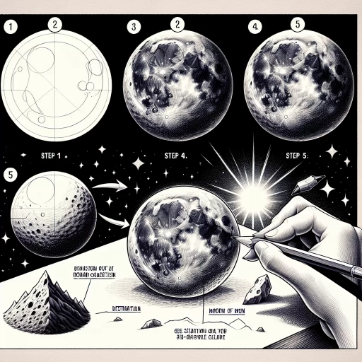 how to draw the moon