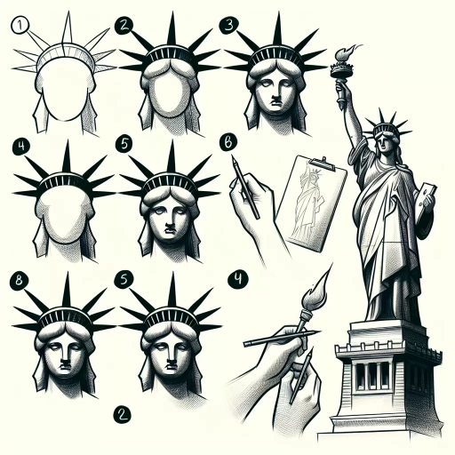 how to draw the statue of liberty