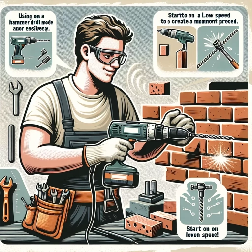 how to drill into brick