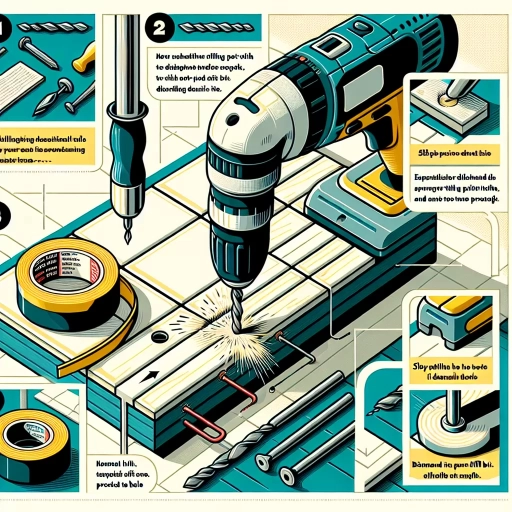 how to drill through tile
