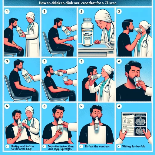 how to drink oral contrast for ct scan
