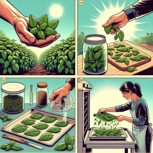 how to dry basil leaves