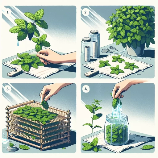 how to dry mint