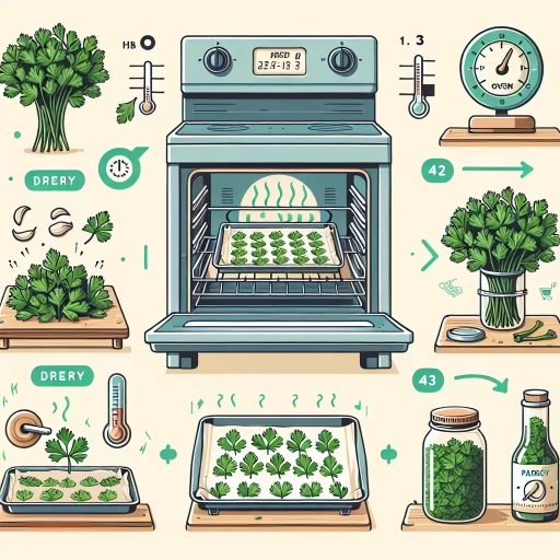 how to dry parsley in oven