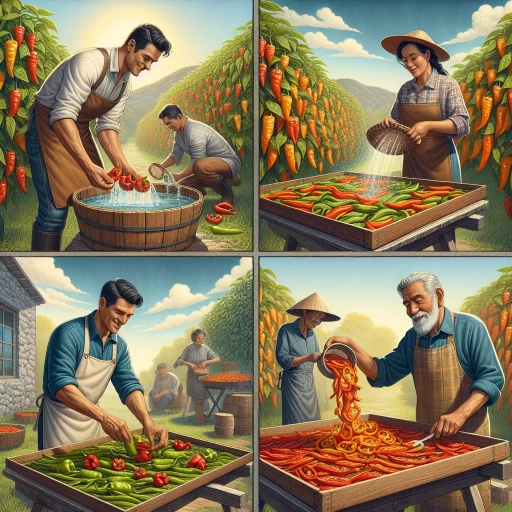 how to dry peppers